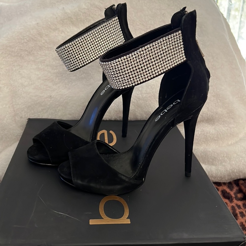 BEBE Alexis Rhinestone Heels - Picture 2 of 7